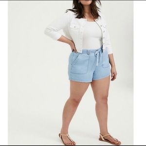 Torrid Chambray Shorts